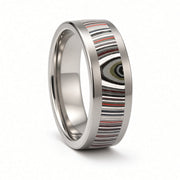 Titanium Fordite Ring | Custom Handmade in the USA