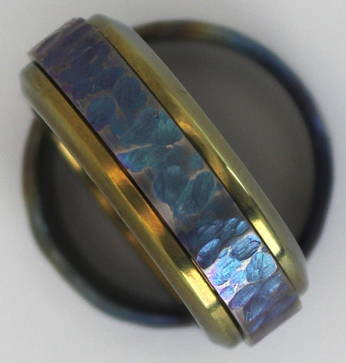 Anodized Titanium fidget ring