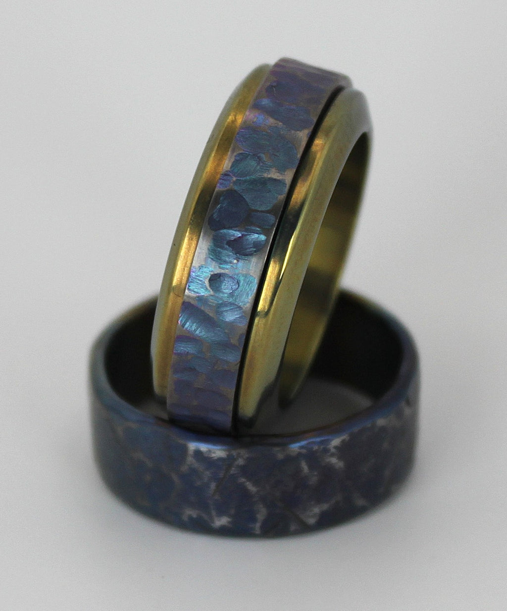 Anodized Titanium fidget ring