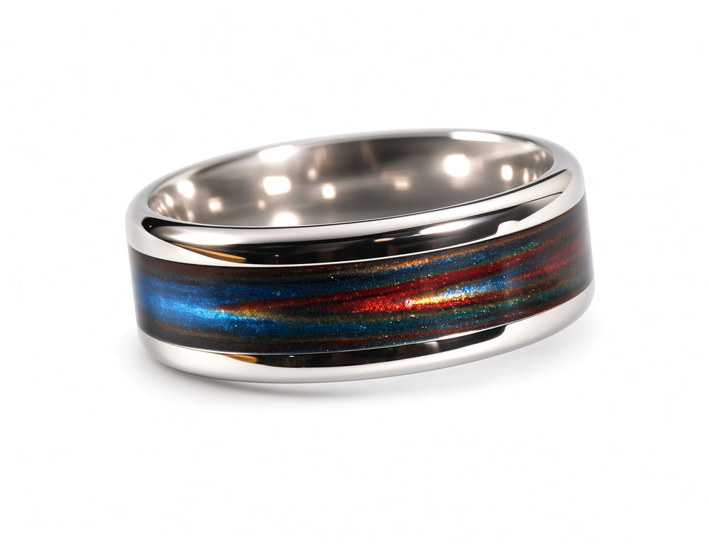 Custom Inlay Ring | Stainless Steel or Titanium | Handcrafted in the USA
