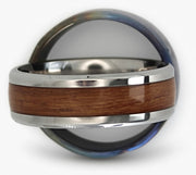 Walnut inlay on Stainless steel