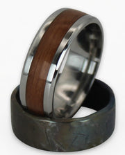 Walnut inlay on Stainless steel